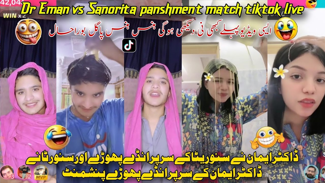 Sanorita vs Dr Eman ali panshment match best of 3| sanorita k sar par anday mar kar bora hal 🔥🤣🤣2026