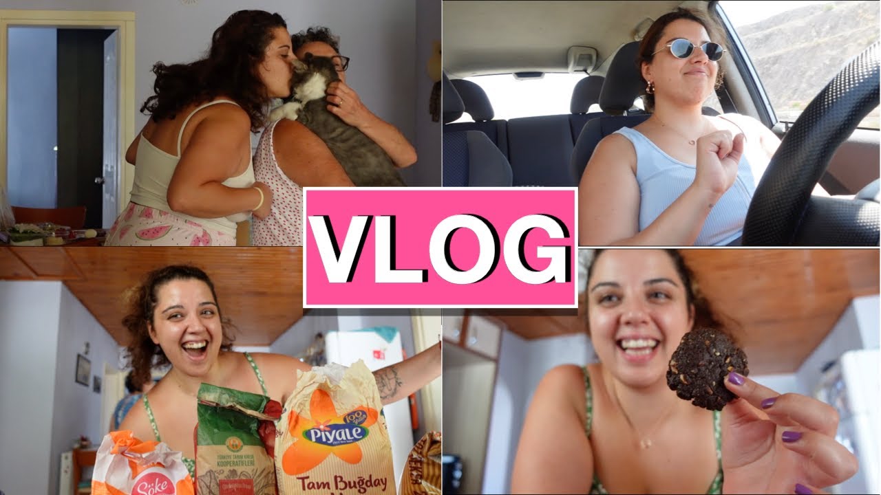Kadın şoför olarak ilk uzun yol deneyimim, Karnıyarık 💕 Pilav, Annemin ıslak kurabiyesi #vlog