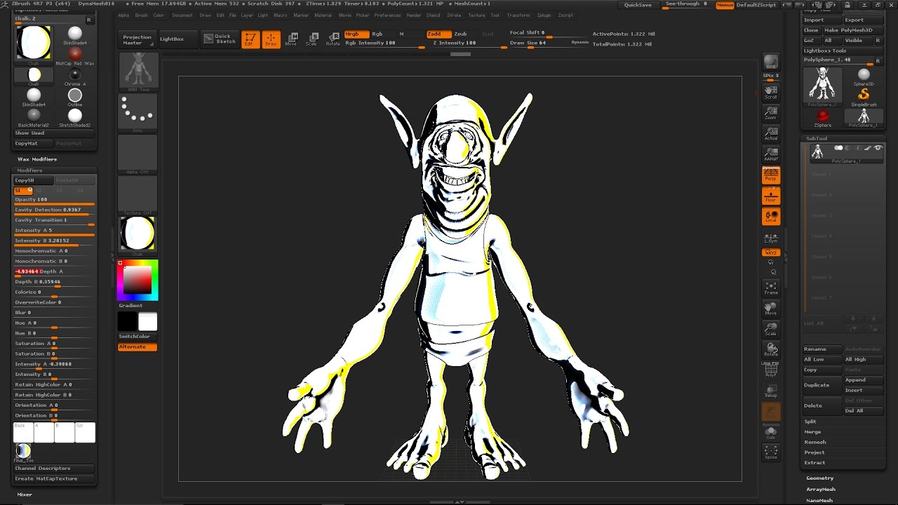 Zbrush4R7 Make a Comic Book Look