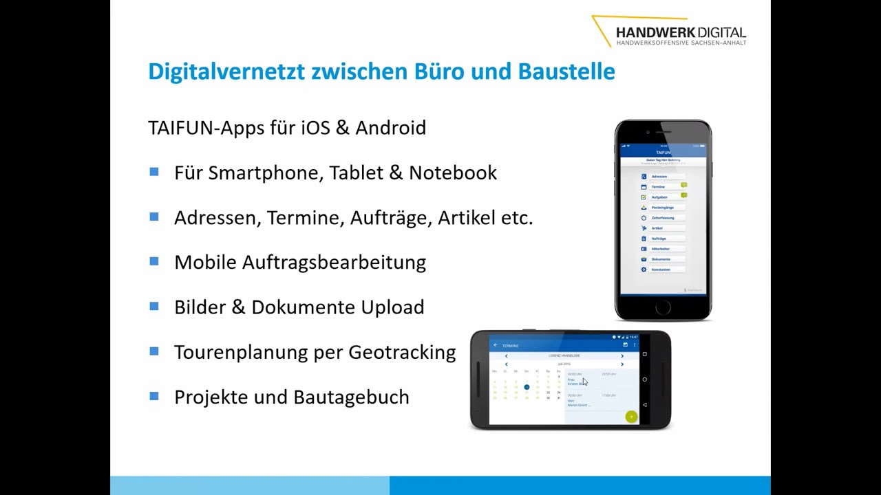 Digitalisierung vom Büro bis zur Baustelle mit der TAIFUN Software AG
