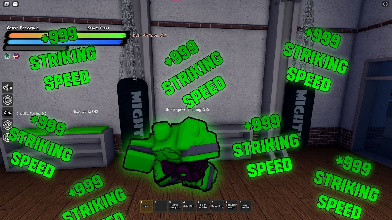 Best Way to AFK Train Striking Speed | Mighty Omega