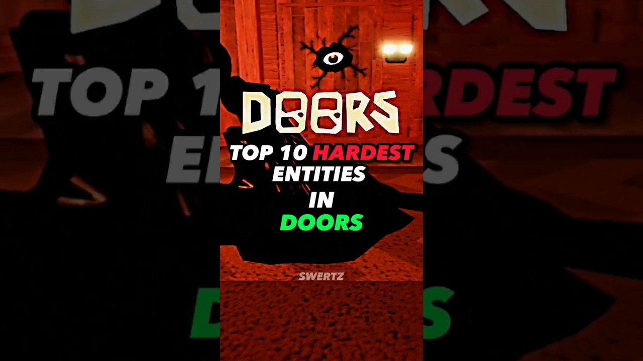 Top 10 Hardest Entities in doors #doors #roblox