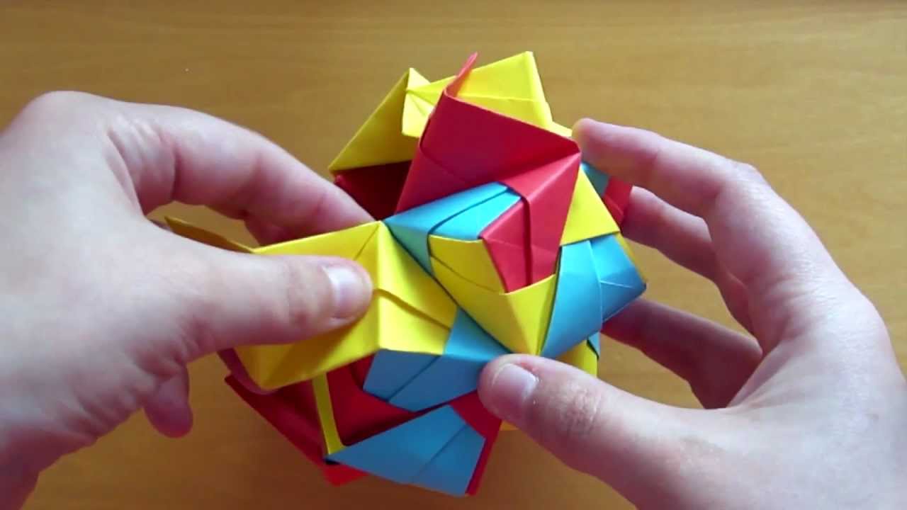 Origami Small Triambic Icosahedron (Sonobe)