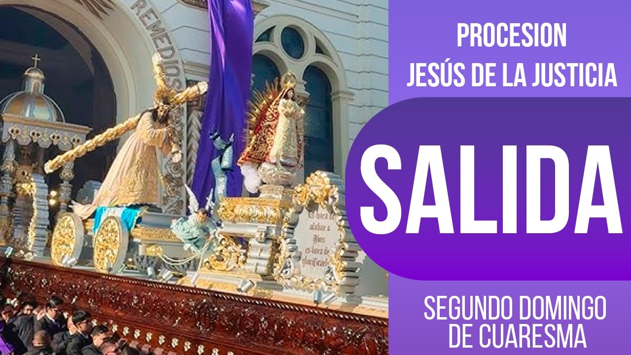 Salida de la procesión de Jesus de la Justicia, Segundo Domingo de Cuaresma 2026