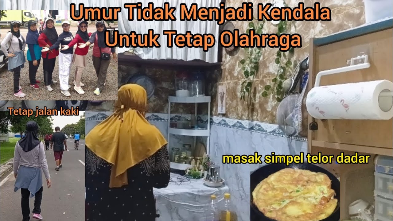 Daily Vlog//Di Atas Umur 45 tahun Tidak Menjadi Kendala Untuk Olahraga dan Aktivitas..