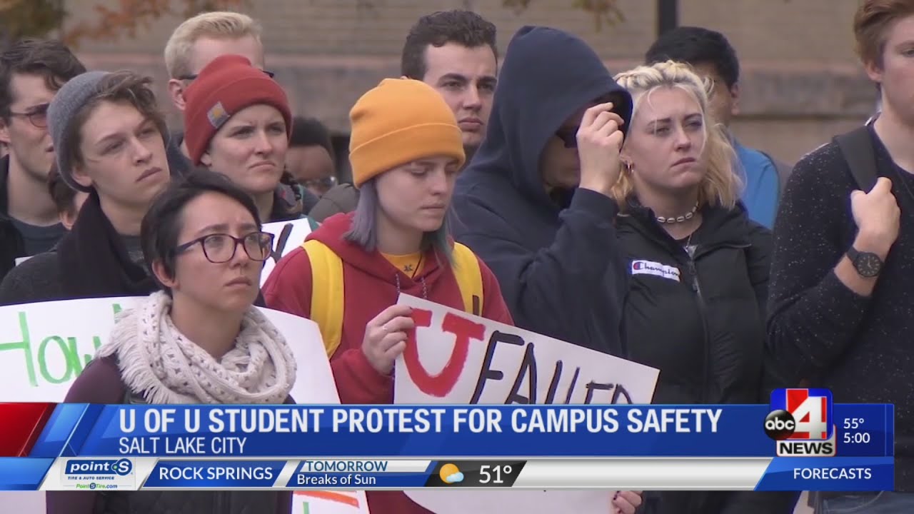 University of Utah students protest administration's response to campus safety (5 p.m.)