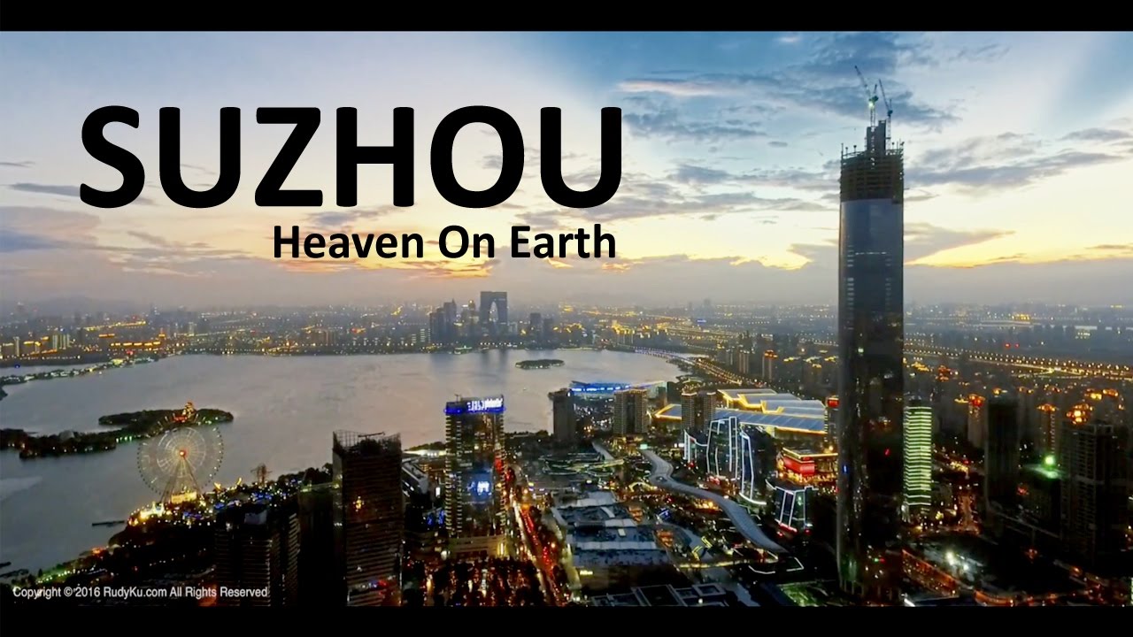 Suzhou, China - Aerial footage