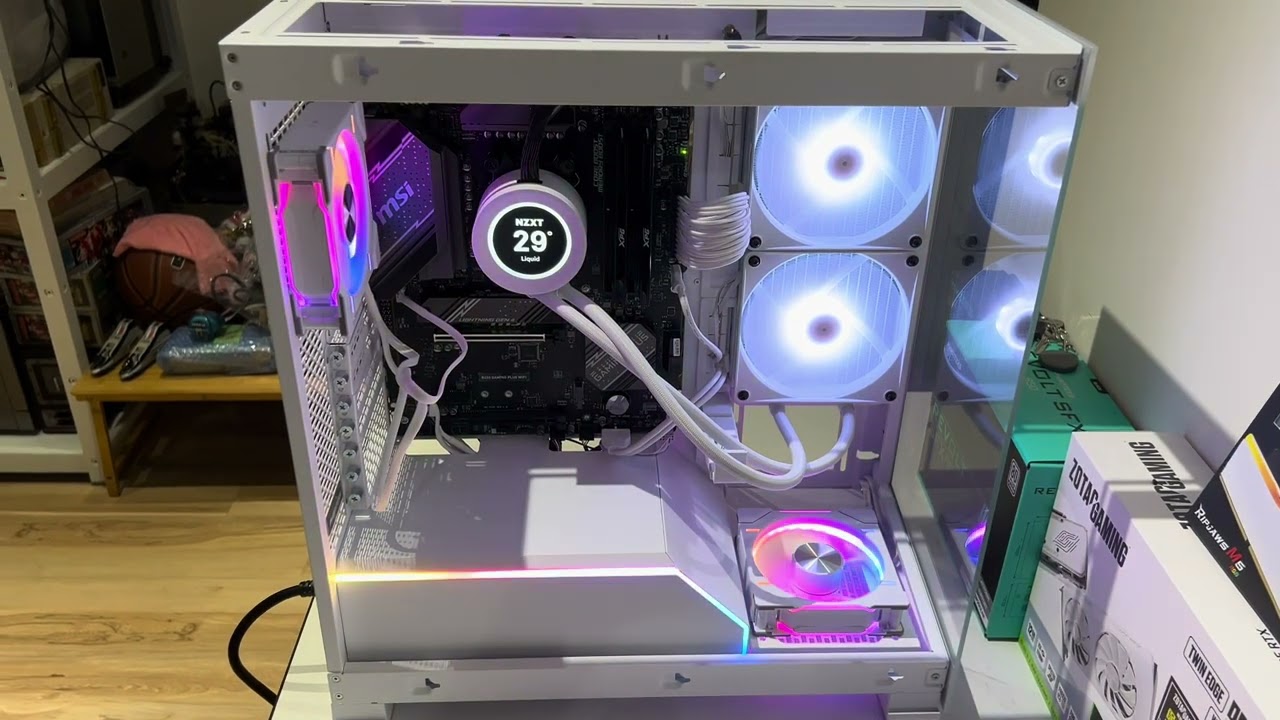 Adding Phanteks fans and extension cables to my black and white PC build