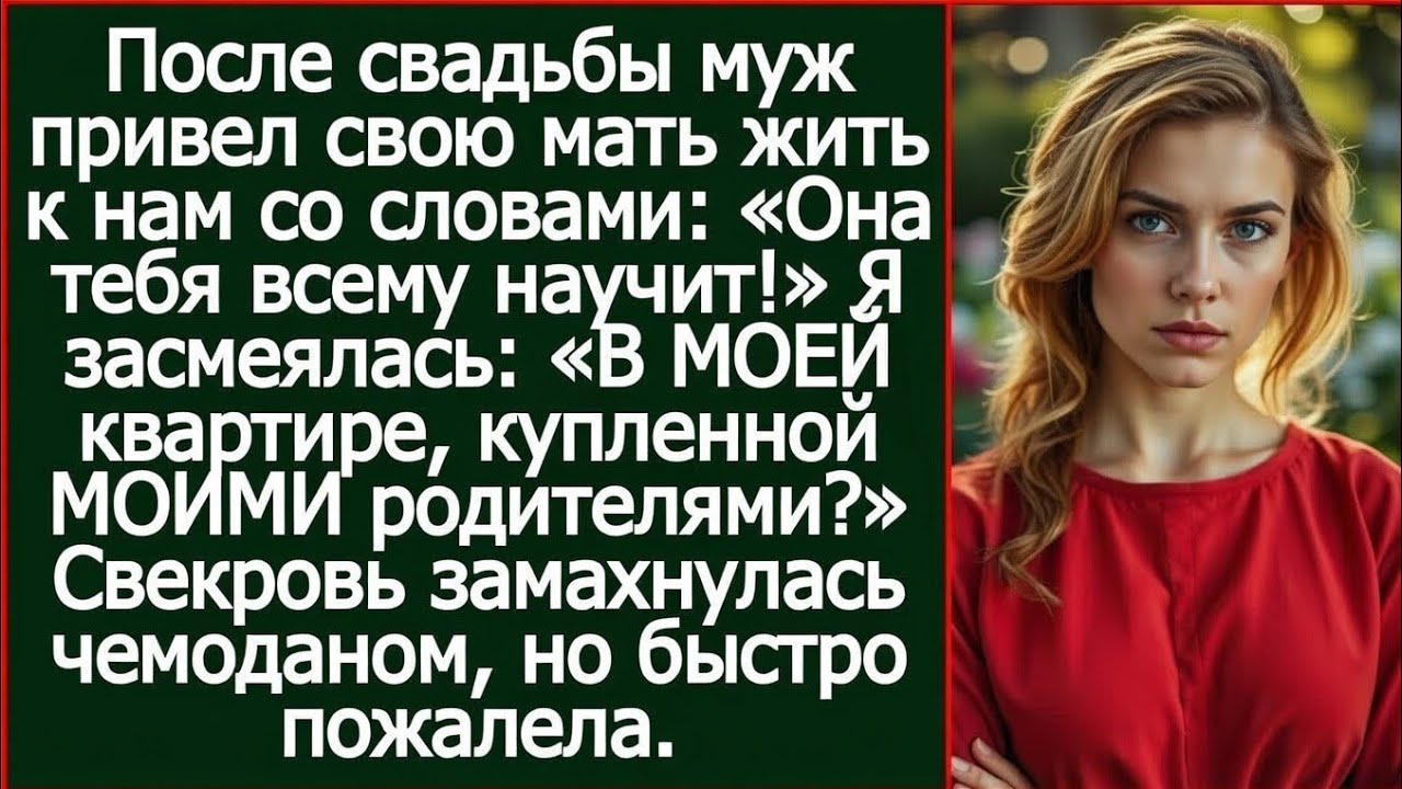 Твоя мать будет учить меня? В МОЕЙ квартире, купленной МОИМИ родителями? Серьезно?