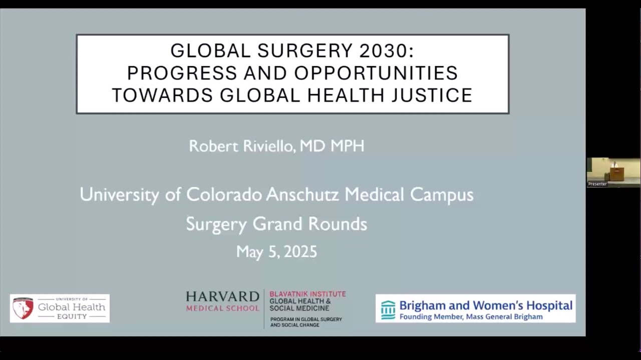 5.5.2025 Surgery Grand Rounds &ndash; Robert Riviello, MD, MPH