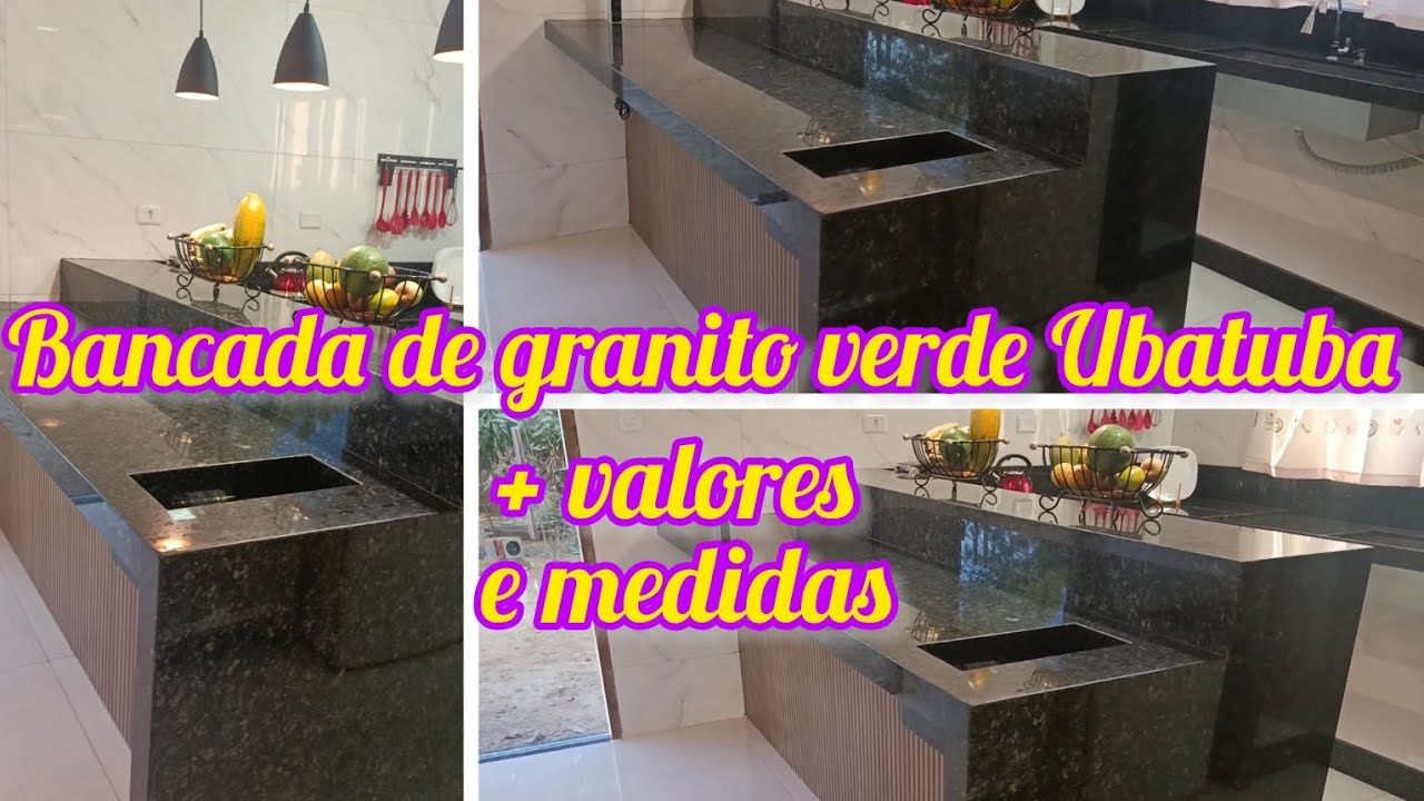 Bancada verde Ubatuba. Sonho realizado! Mostrei todos detalhes...