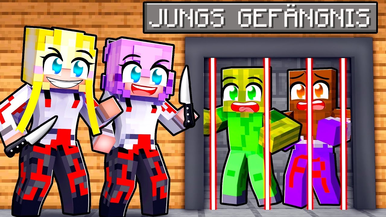 BÖSE MÄDCHEN nehmen JUNGS gefangen!  🌸 Minecraft
