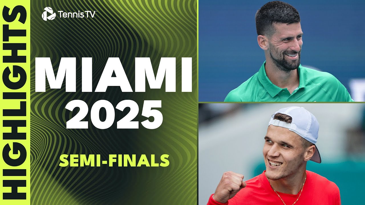 Djokovic Battles Dimitrov; Mensik Faces Fritz | Miami 2025 Semi-Final Highlights