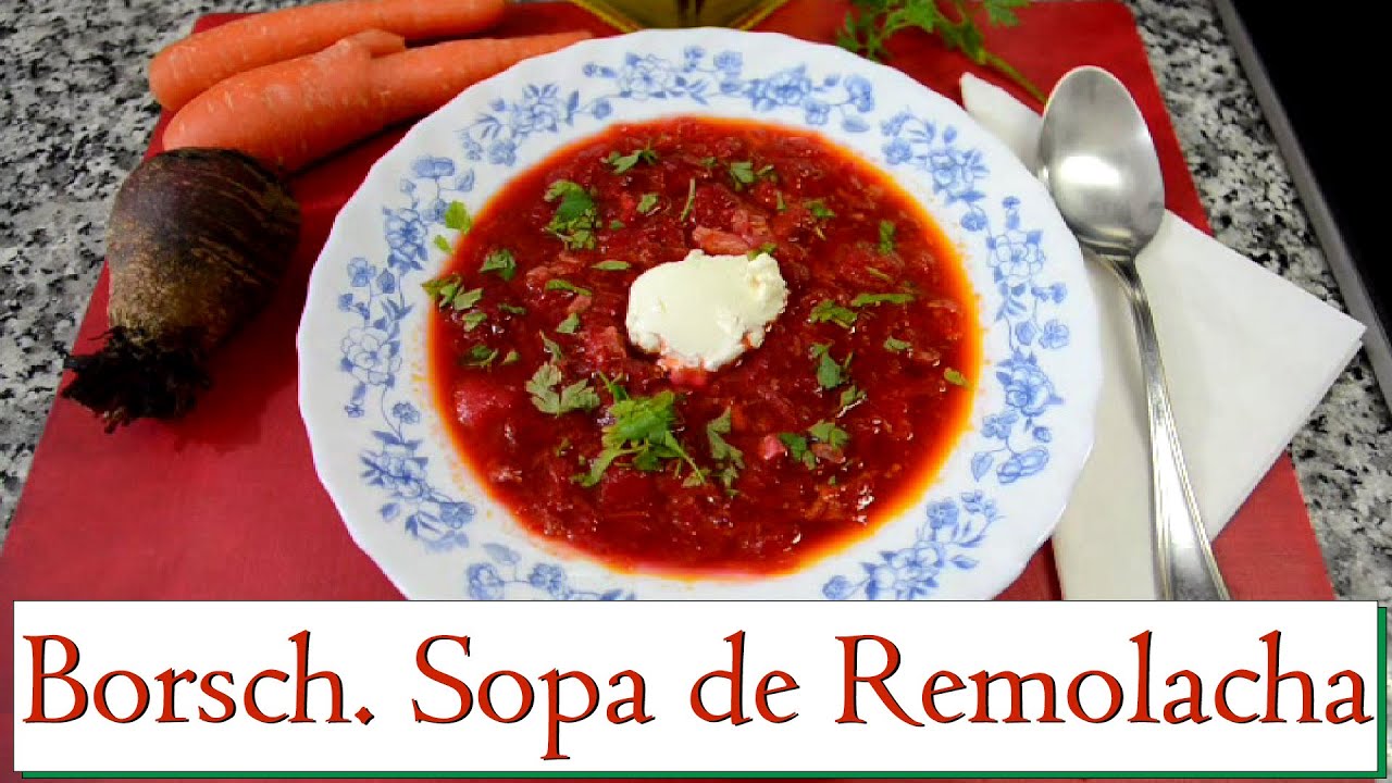 Borsch. Sopa de Remolacha. Las Recetas del Hortelano