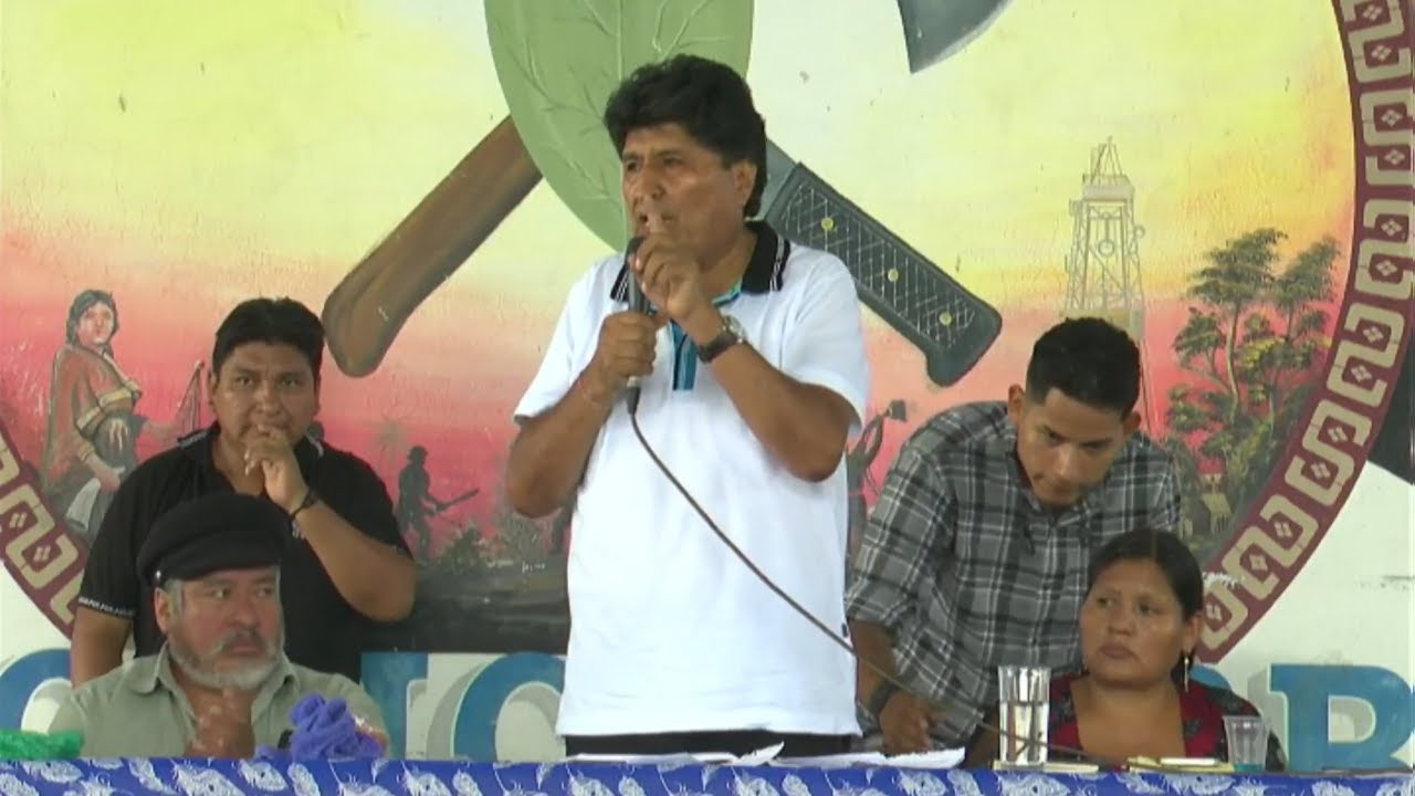 Evo Morales Ayma en Ampliado Nacional del Instrumento Político. las Elecciones Subnacionales
