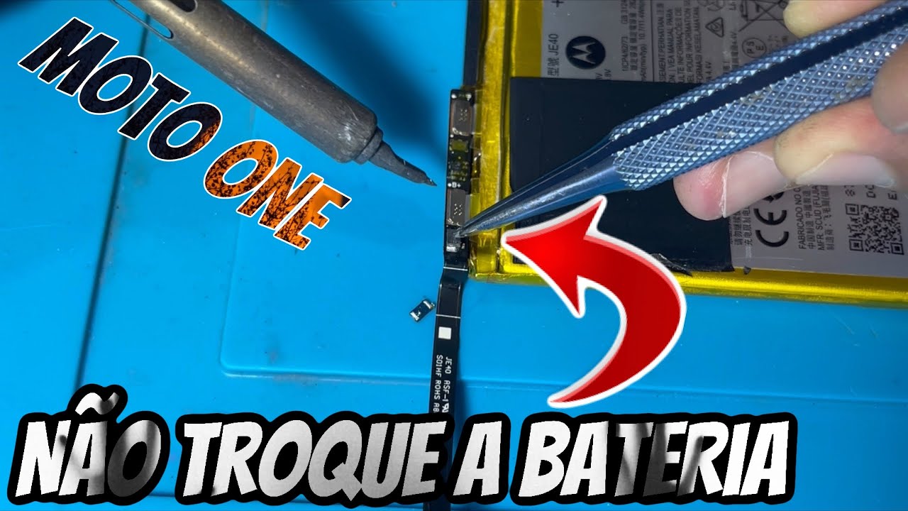 Motorola Moto One So liga no carregado | Como Resolver | Reparo da bateria