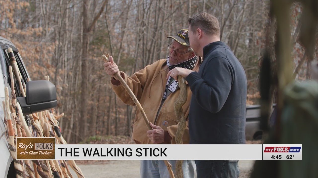 Local veteran makes walking sticks