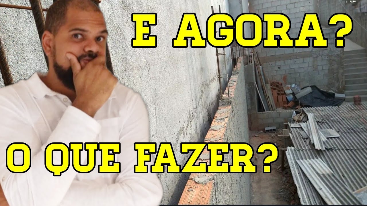 MURO DO VIZINHO INVADIU MEU TERRENO❗| Veja o vão que ficou na parede.