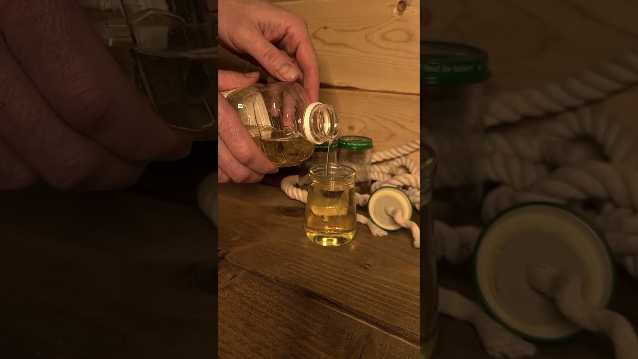 Масляная лампа из банки с детским питанием 🔥
