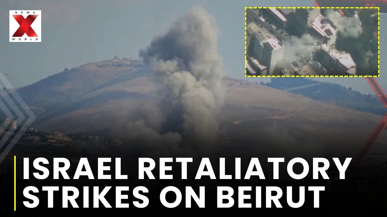 Israel Strikes Beirut's Ghobeiry In Retaliation to Hezbollah Drones Strikes | NewsX World