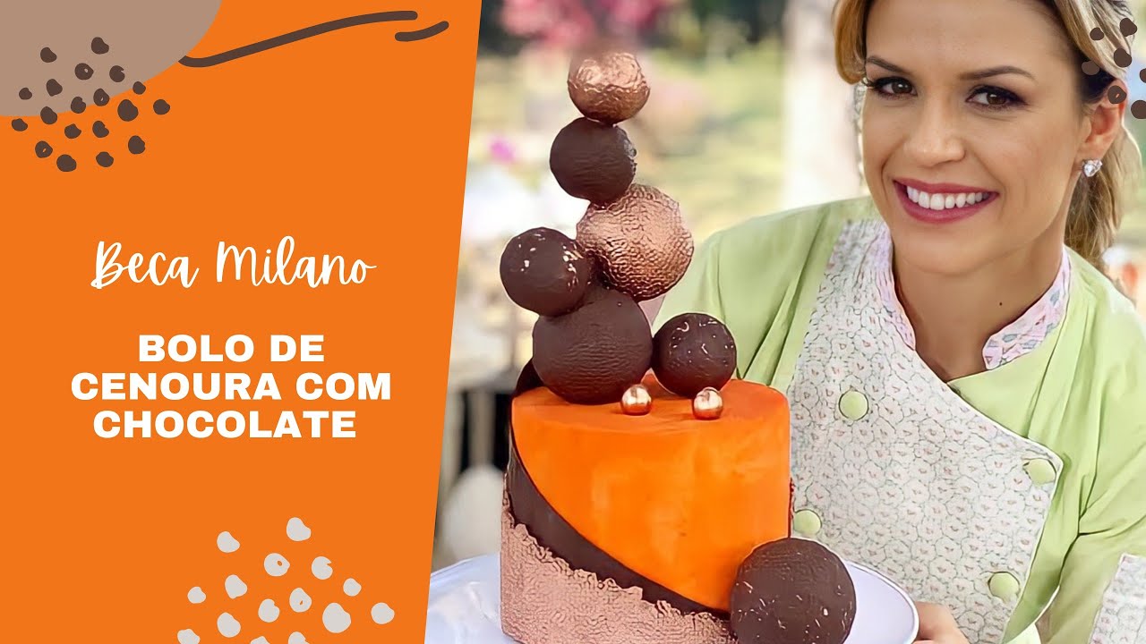 Bolo de Cenoura com Chocolate da Beca Milano