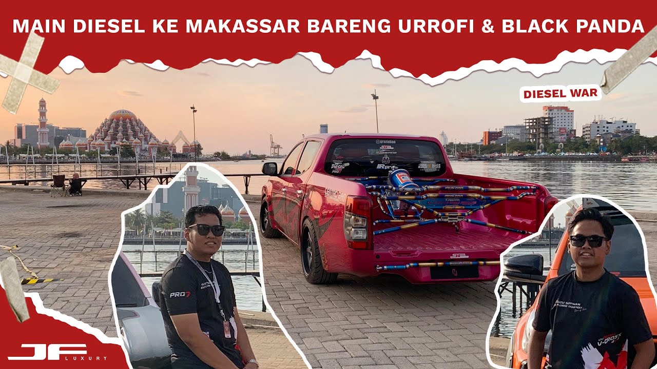 Review Hilux Urrofi dan Black Panda di Diesel War Makassar