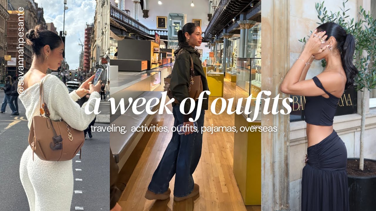 What I'm Wearing This Week - Travel Edition!! gym fits, daily ootds, all the details + activities
