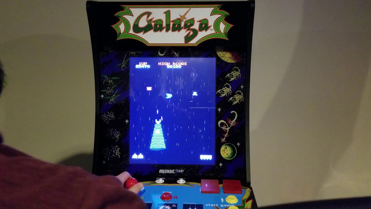 Arcade 1up Galaga and Galaxian gameplay!