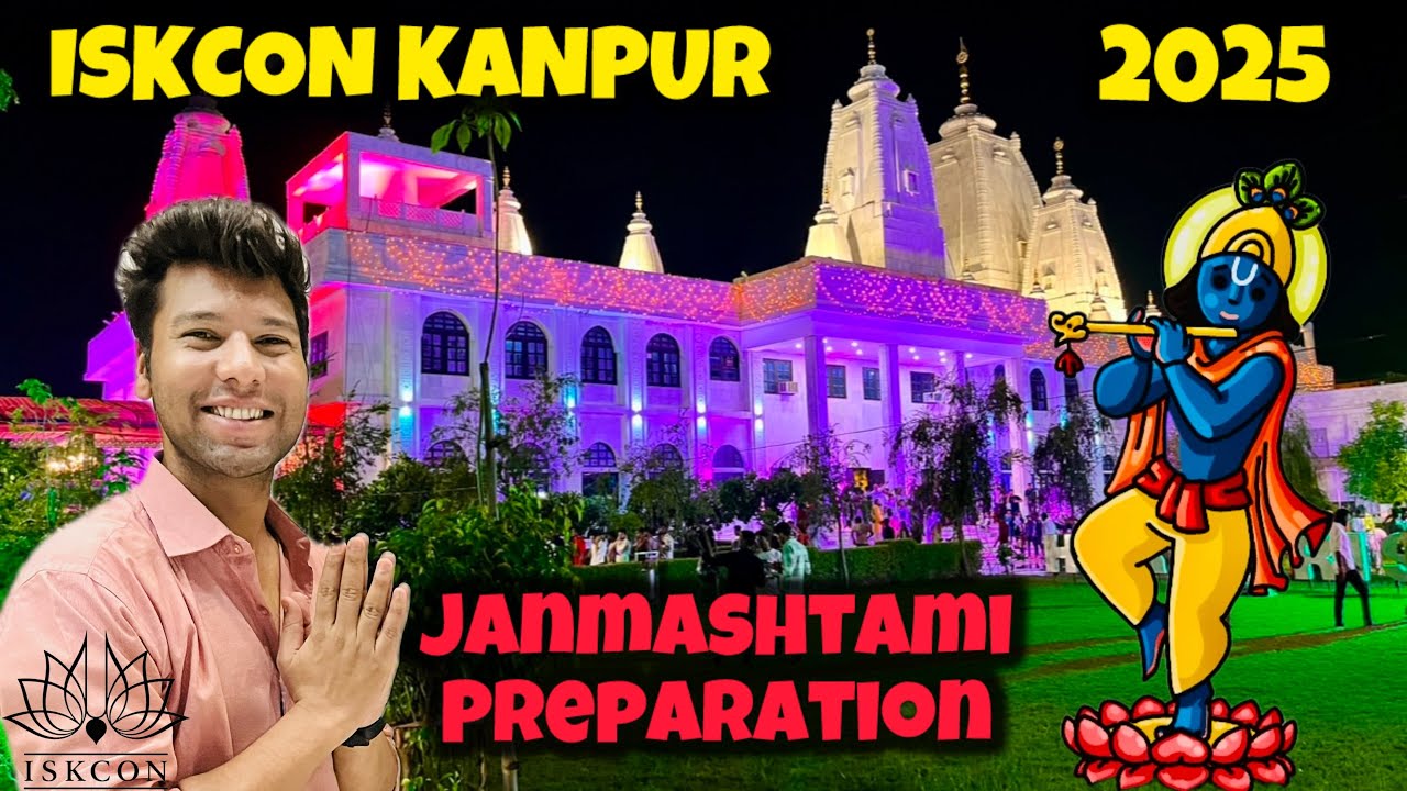 Janmashtami ki taiyari shuru ho gyi 🥳 | Iskcon Temple Kanpur 