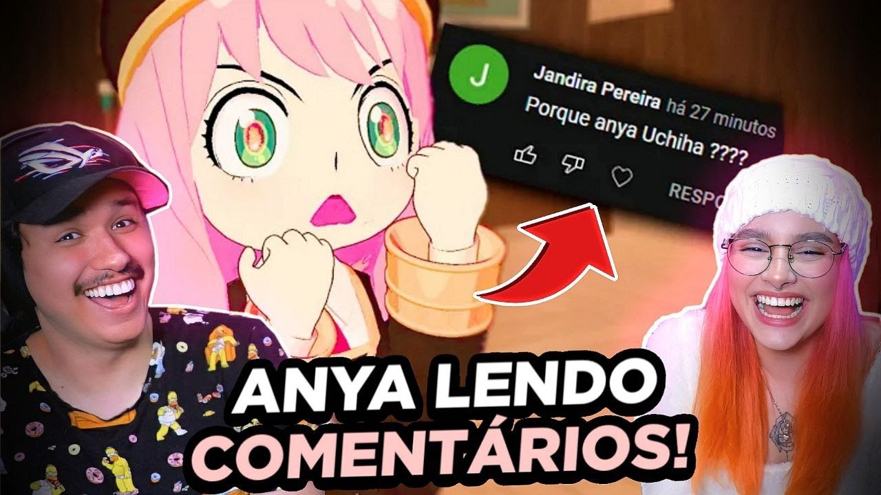 ANYA UCHIHA?! REACT Anya Forger Lendo Comentários | Lanzinho