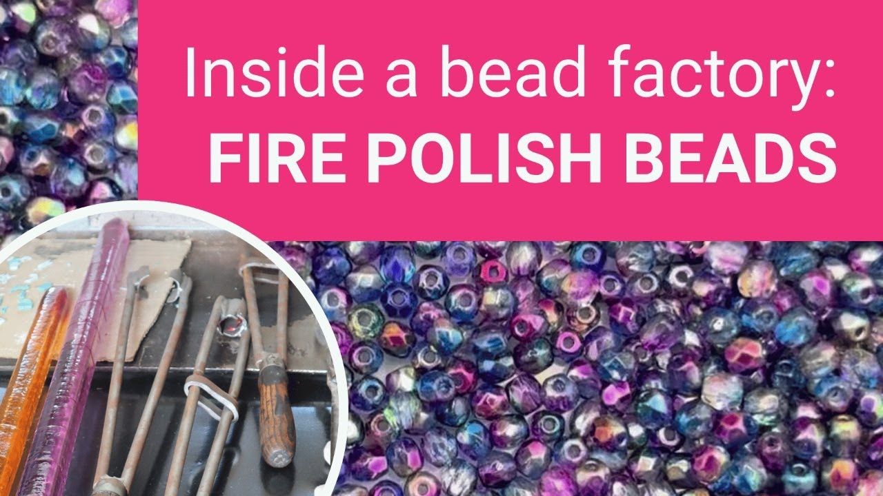 See How Sparkling Faceted Glass Beads are Made! ✨| Beading Behind the Scenes