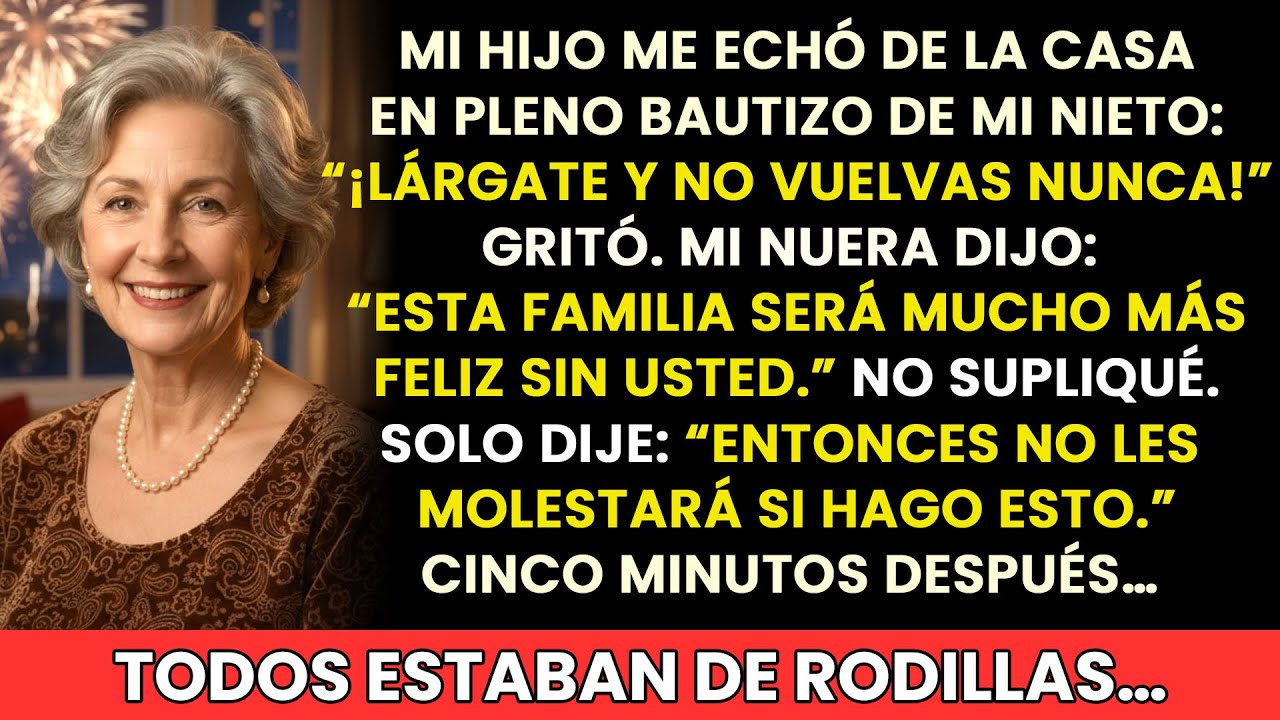 En el bautizo de mi nieto, mi hijo me gritó: “¡Lárgate y no vuelvas nunca!