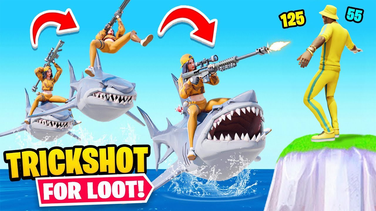 Der 0,0001 UNMÖGLICHE Trickshot Deathrun in Fortnite um LOOT