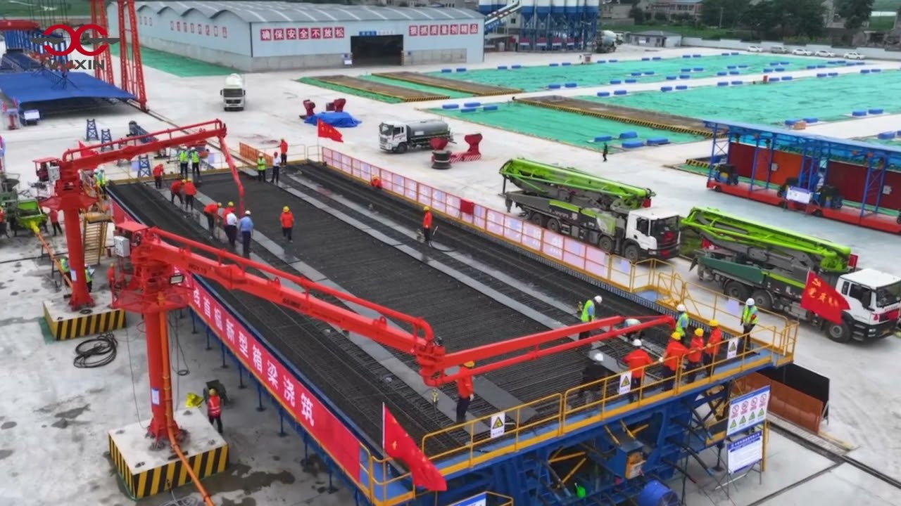 Railway Construction: Box Girder Formwork Casting Process