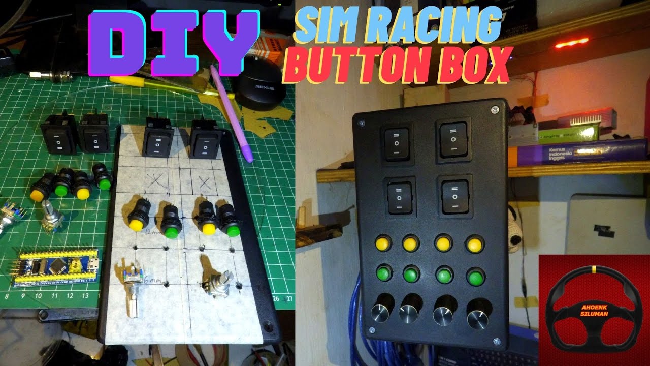 Sim Racing Button Box, Homemade Sim Racing Rig