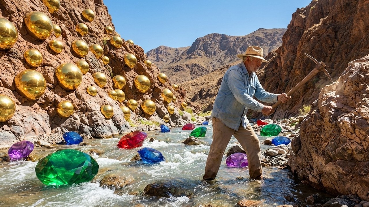 Unbelievable River of Gold and Gems – Lucky Miner’s Biggest Discovery Ever