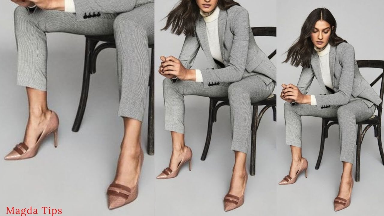 ZAPATOS CON PANTALON GRIS OUTFITS🌹 2021