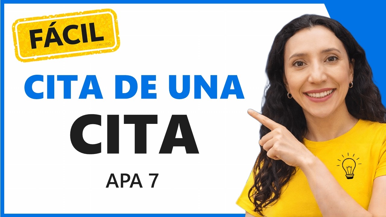 ✍️🤓Cómo hacer una CITA DE CITA en normas APA 7ma edición. Cómo citar una FUENTE SECUNDARIA
