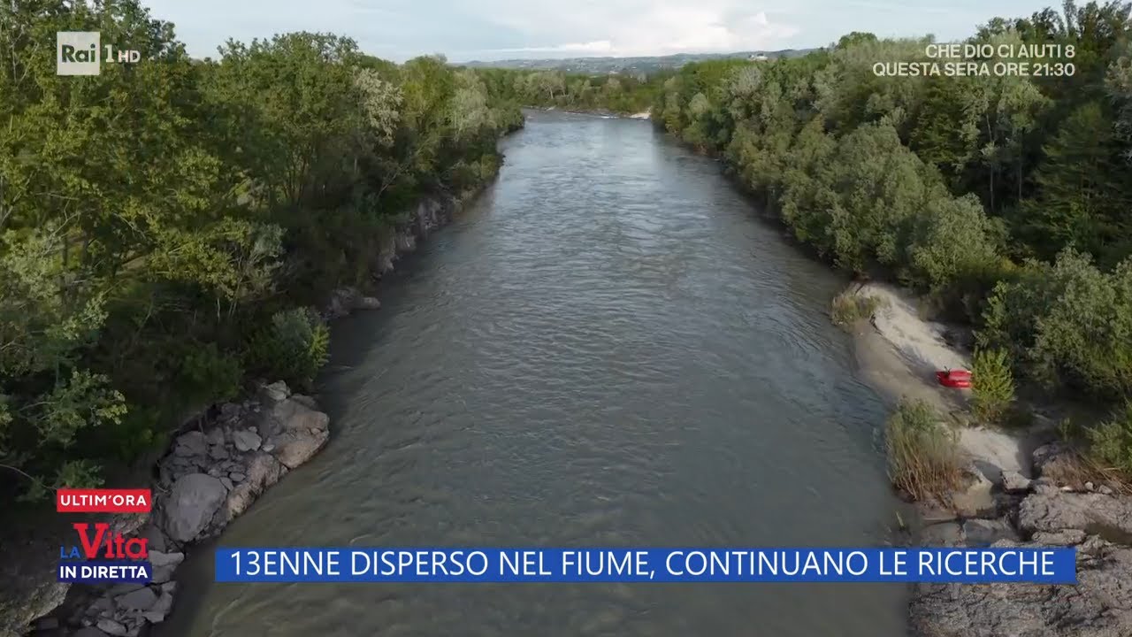 13enne disperso nel fiume Tanaro, continuano le ricerche - La vita in diretta 24/04/2025