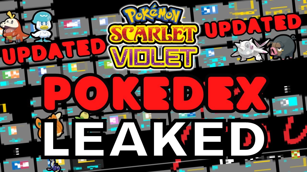 UPDATED POKEDEX LEAK! ALL NEW Pokemon and FORMS for Pokemon Scarlet and Violet!