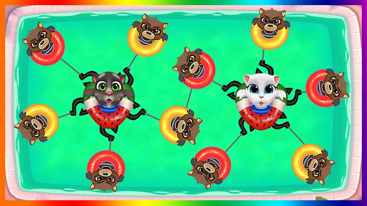 Talking Tom Pool in Mini Game Tom Friends  | Gameplay Walkthrough (iOS,Android) Part 1