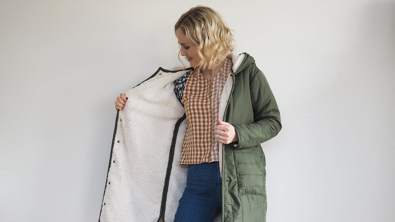 Laurens Grainline Tamarak Jacket in Quilted Mind the Maker Thelma Fabric