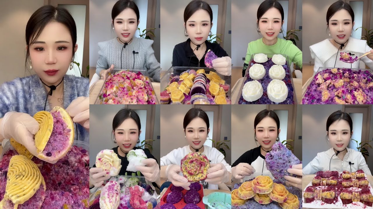 YY CHEWY PASSION FRUIT ICE WITH JEWELLERY ICE EATING ASMR