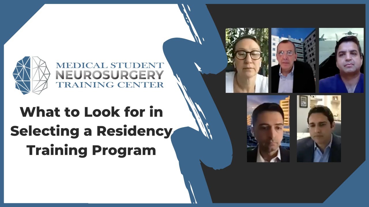 What to Look for in Selecting a Residency Training Program