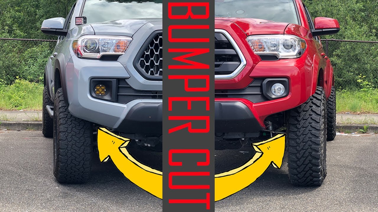 3rd Gen Tacoma Front Bumper Cut