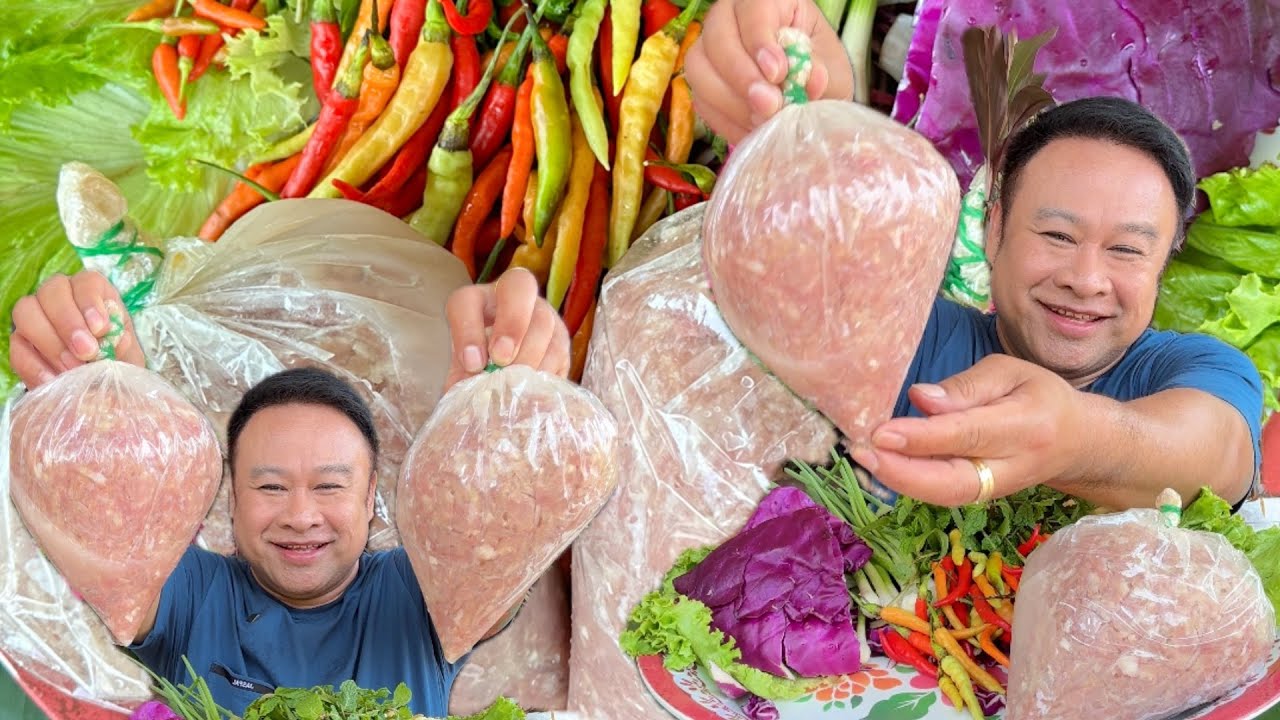 แหนมตุ้มยักษ์แกล้มกระเทียมพริกสด | ครัวชัวร์แน