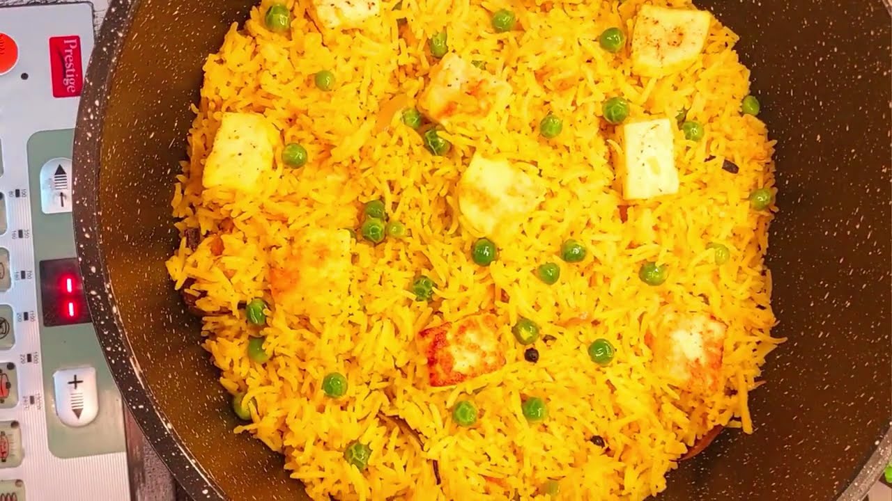 Matar Paneer Pulao #matarpulao #friedrice #vegpulao