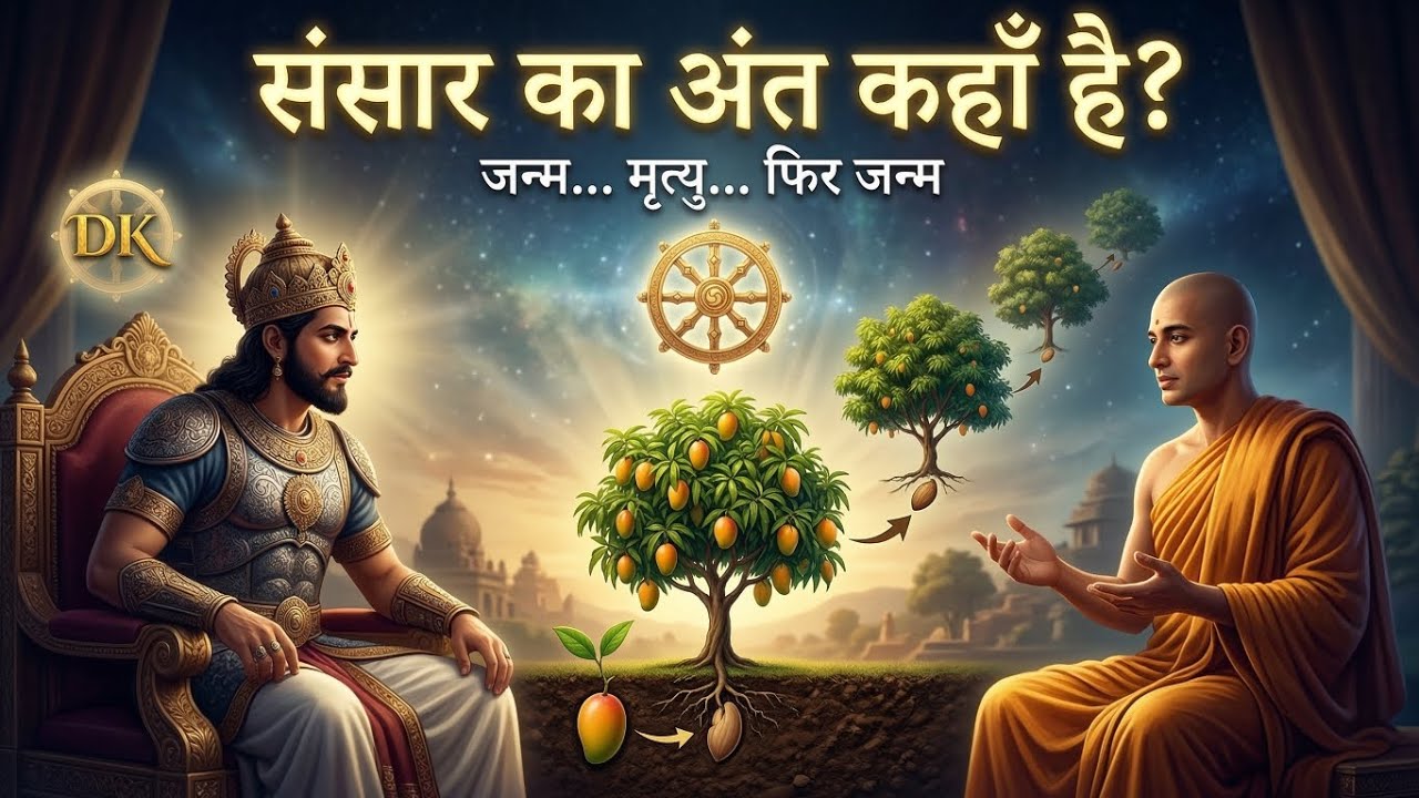 संसार क्या है? जन्म और मृत्यु का अनंत चक्र (आम के पेड का उदाहरण) EP 90 mil 2.6.9 Milindapañha