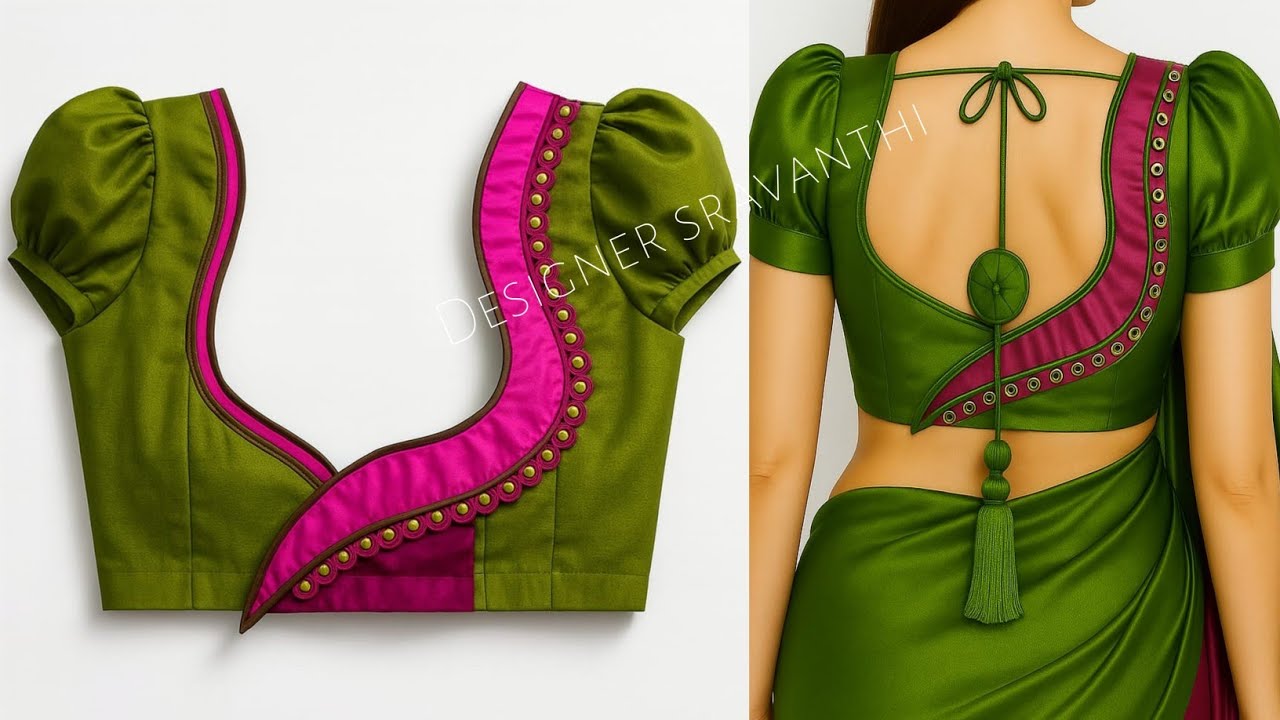 Latest new model blouse back neck design | Blouse gala design cutting and stitching |