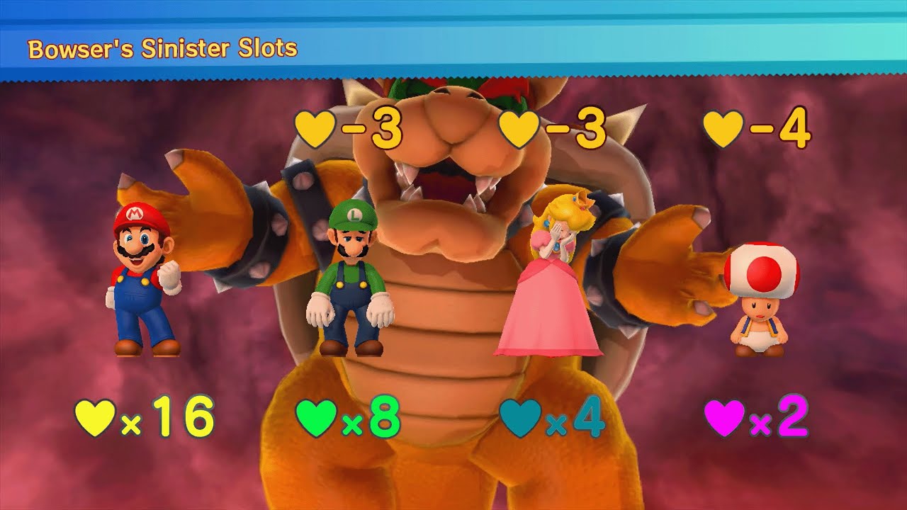 Mario Party 10 - Mario vs Luigi vs Peach vs Toad vs Bowser - Chaos Castle